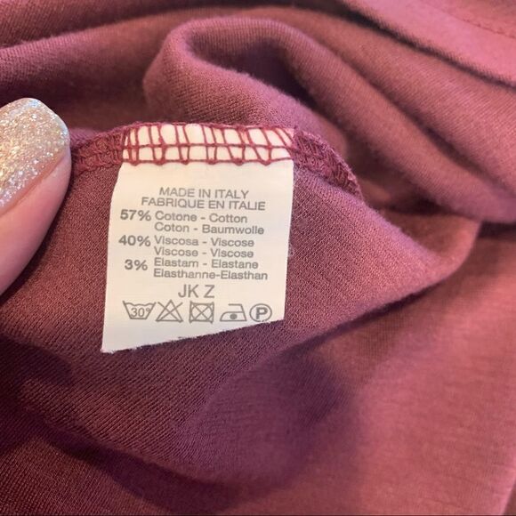 Brandy Melville Alena Swing Mini Dress One Size Sleeveless Burgandy - Picture 9 of 10